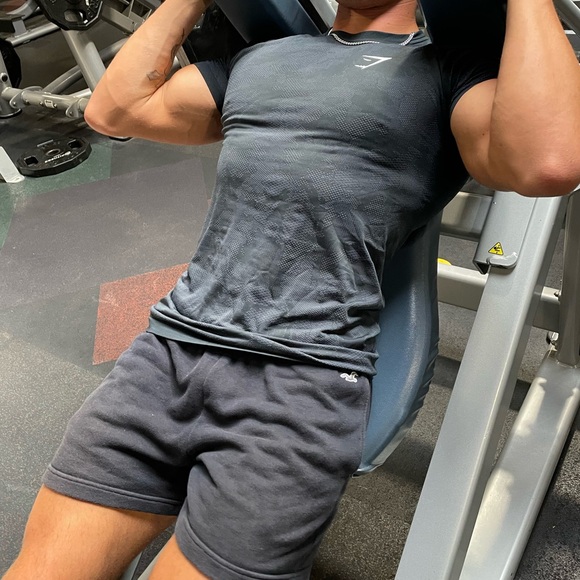 GYMSHARK MEN CAMO BLACK WORKOUT GYM BODYBUILDING BODYBUILDER T SHIRT ATHLETE GUY - Picture 3 of 16